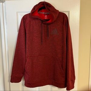 Adidas Red Climawarm Hoodie - Team Issue